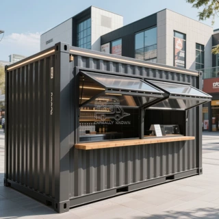 跨境创意集装箱移动餐车小吃车商业街区夜市商铺摆摊售卖亭商用