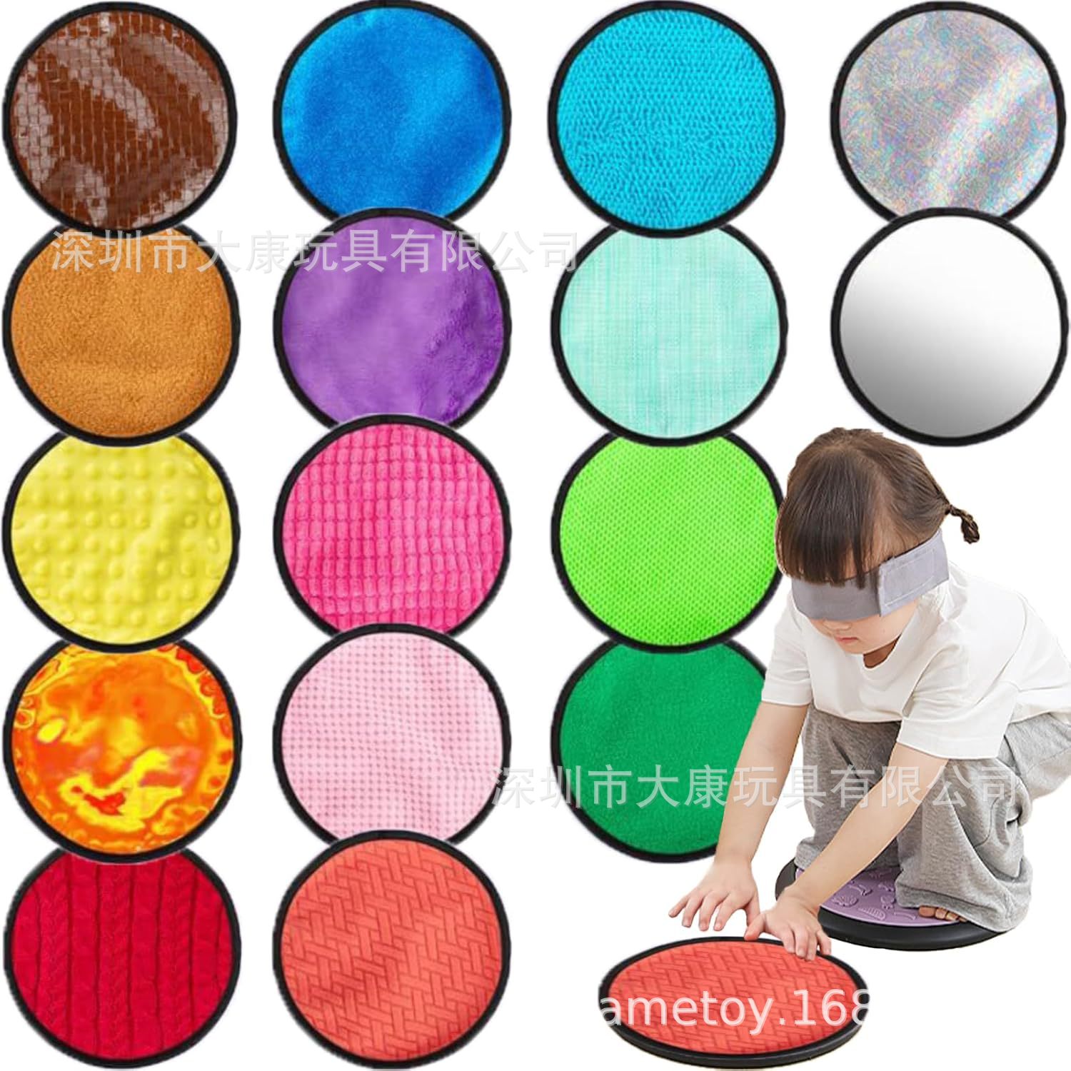 Textured Sensory Board Suitable for Autistic Kidsren and Toddlers Multi-Sensory Exploration Tactile Games Decompression Activity Toys