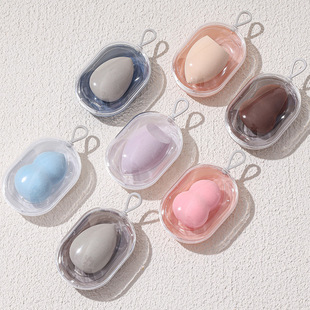 A Product Beauty Egg Wholesale Space Capsule Individually Packaged Makeup Egg Water Drop Gourd Powder Puff Does Not Eat Powder Wet and Dry Use