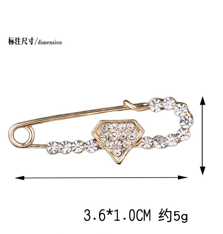 Corea del Sur de alta calidad aleación ramillete ropa ajustada a la cintura anti-exposición hebilla pequeño Cisne broche de las mujeres simple todo-fósforo PIN image 10