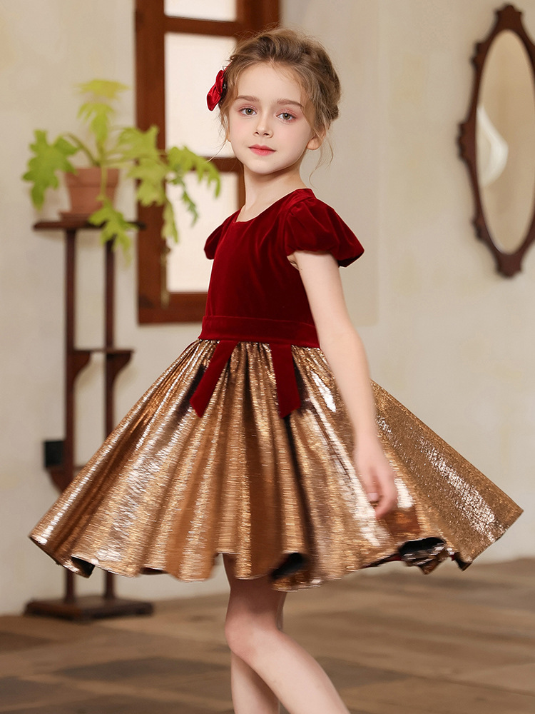 Falda de vestir para niños verano nuevo vestido de gama alta boda niña de las flores falda tutú vestido de un año falda de ropa para niños