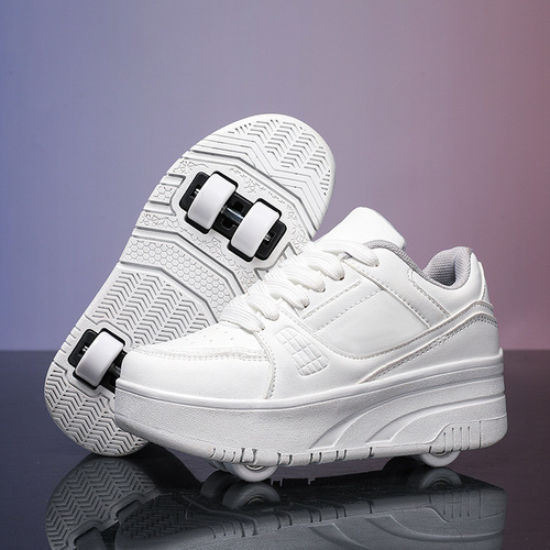 Student Runway Shoes with Four Wheels for Children, Unisex, Detachable, Ultra-Light Version with Wheels