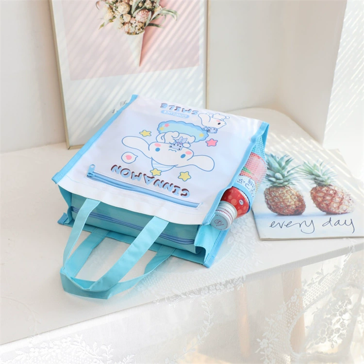 Japanese cute stationery, study bag, storage bag, linen bag