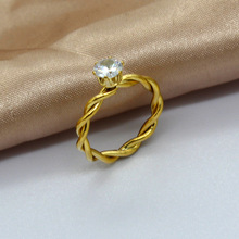 �W�����|��צ���黨��ָŮ���s����ins�ٴ����18K��Ť�yָ�h