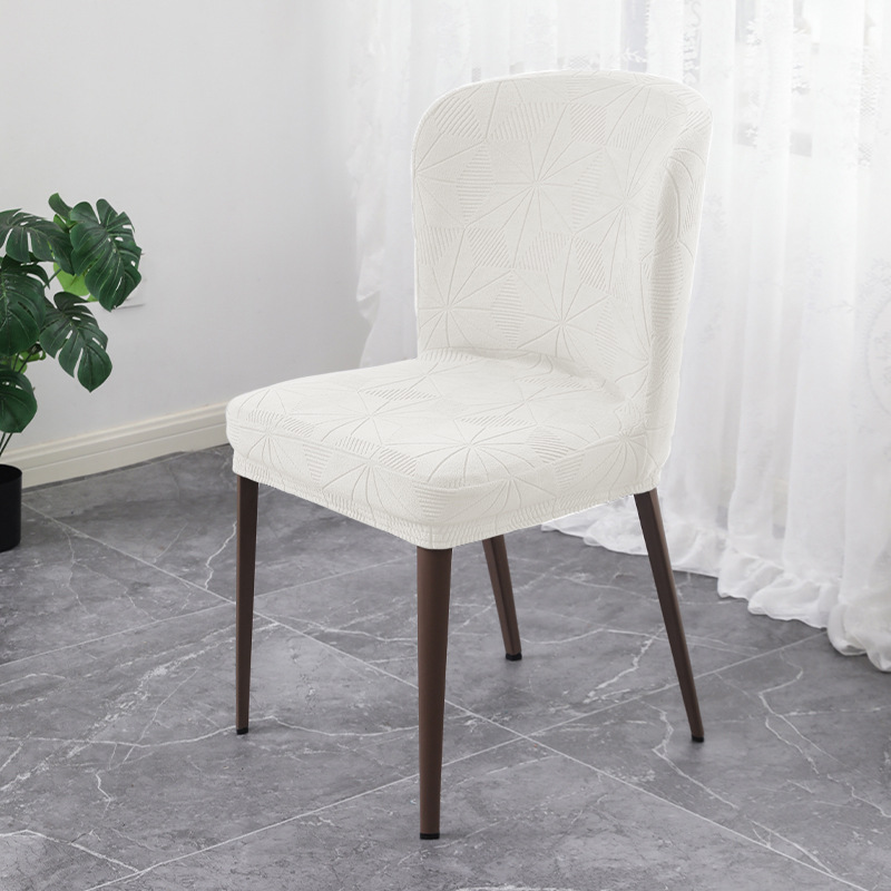 Personalizado moderno simple general bailer silla cubierta de comedor cubierta de silla curva casera cubierta de taburete de respaldo todo incluido
