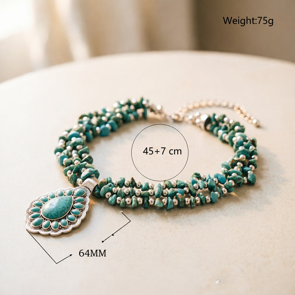 Vintage parel ketting met hanger voor dames zirkon elegant_voghion.com