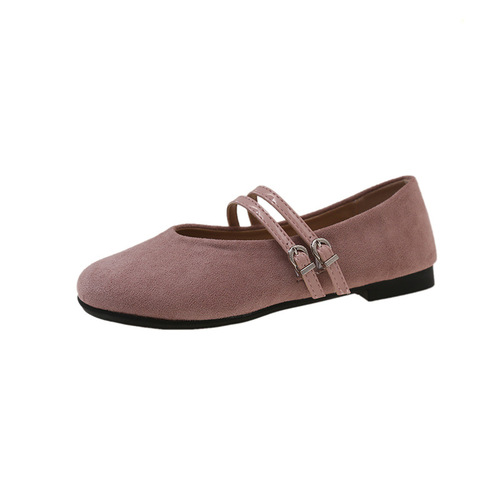 Diao retro Mary Jane shallow single-layer shoes women's 2025 new style chanel style gentle dress grandma shoes minococcasin-bean shoes