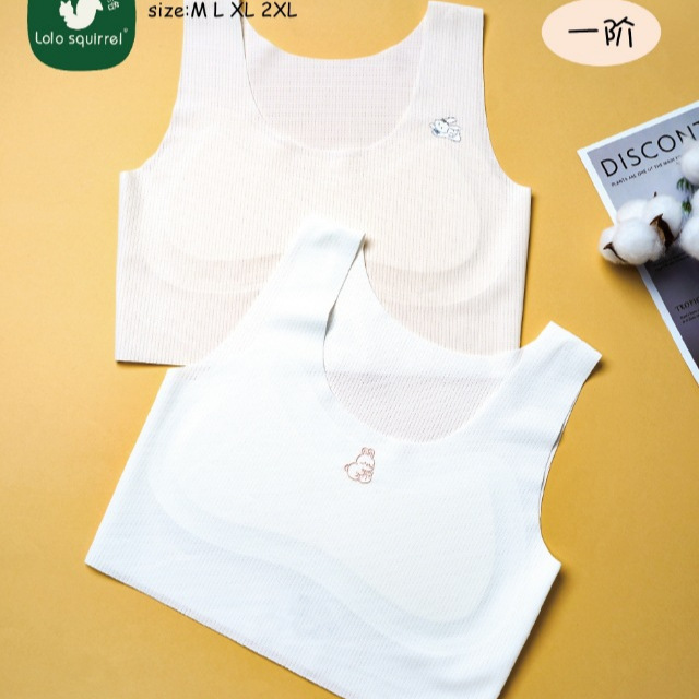Girls' Developmental Vests, Elementary School Students' Underwear, Children's Bras, Puberty, 8-12 Years Old, Older Children, Junior High School