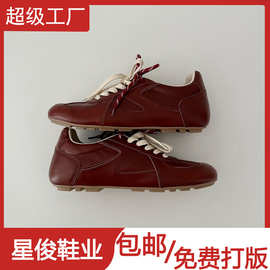 【定制】王玉雯同款！复古芭蕾风德训鞋女2025新款运动风阿甘鞋