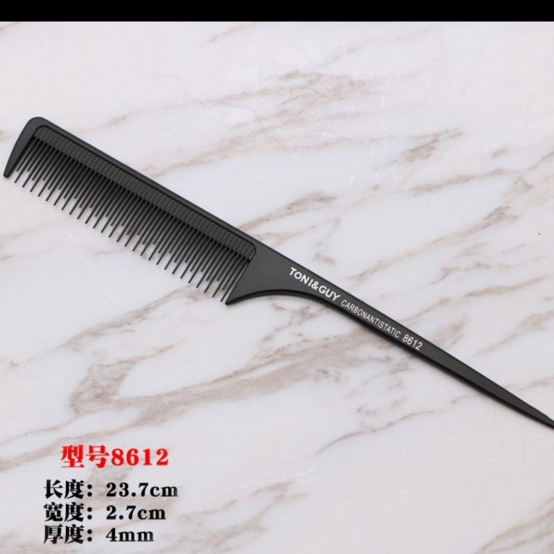 理髪店用の静電気防止コーム、プロのヘアカットコーム、細かい歯の先端の尾コーム、メイクアップアーティスト専用の密なピック|undefined