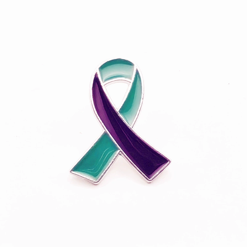 Bow Ribbon Lapel Pin Badge, Enamel Metal Ribbon-Style Brooch, Multi-Color 2.6 cm
