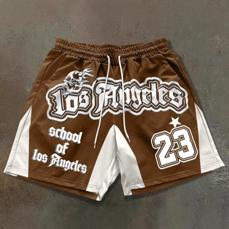 High Street American-Style Letter 3D Printed Shorts for Men, Summer Trendy Brand No. 23 Basketball Style Loose Quick-Dry Sports Shorts High Street American-Style Letter 3D Printed Shorts for Men, Summer Trendy Brand No. 23 Basketball Style Loose Quick-Dry Sports Shorts