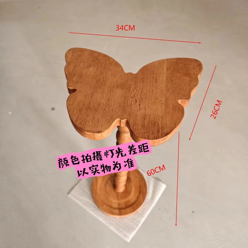 橡胶木纯实木复古小边几中古风角几单人茶几环保木蜡油多款式|undefined