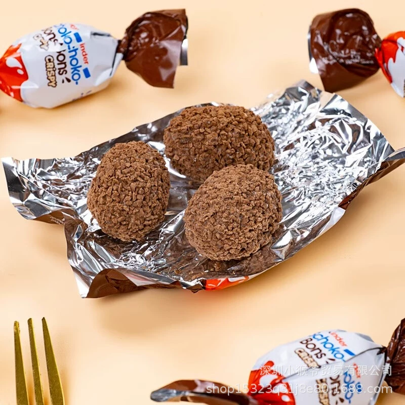 Конфеты (Kinder) schoko-bons хрустящие какао-шарики, в упаковке, импортные, детское лакомство (4/12 шт)