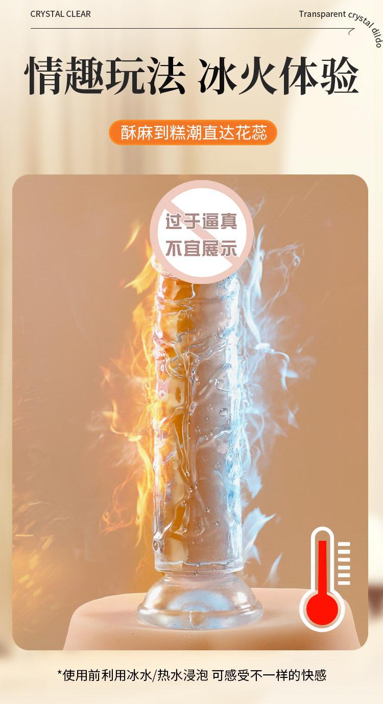 Transparent TPE Manual Masturbator with Suction Cup, Bendable Design, Size 3 — detail image 13