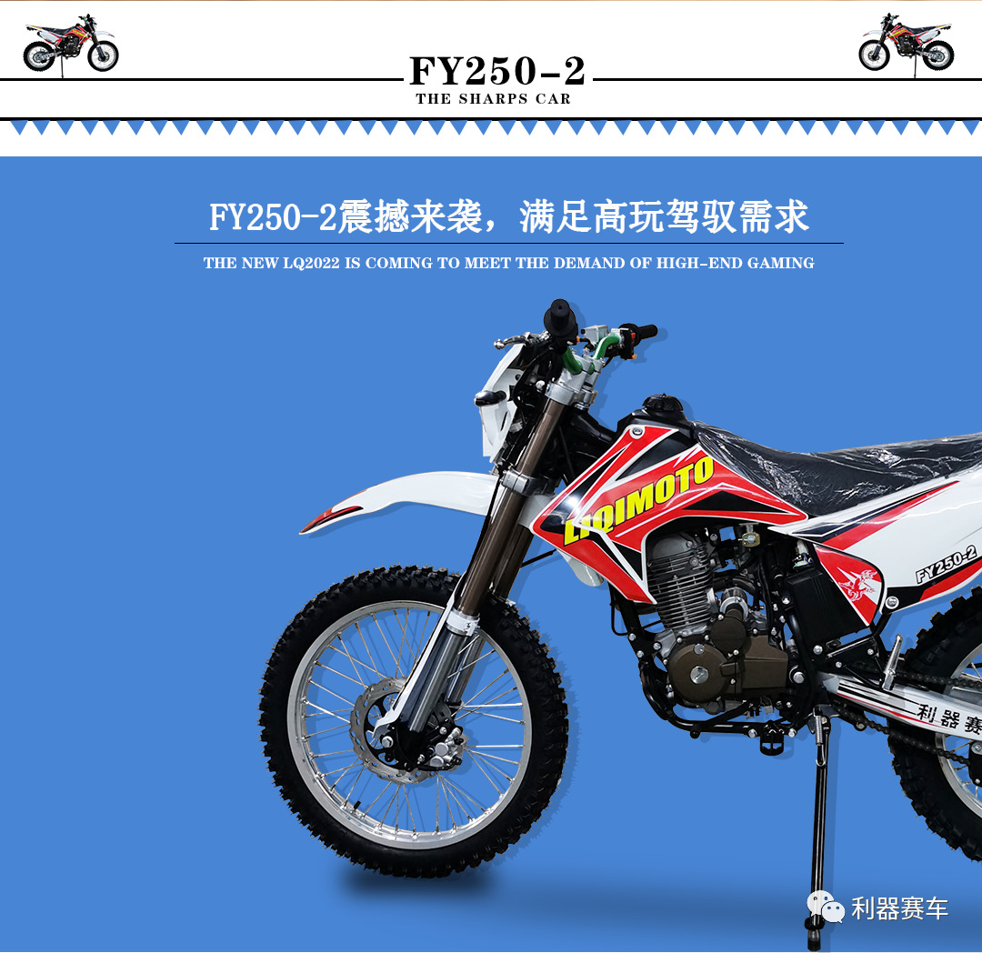 Ligature Racing FY250-2 Off-road Motorcycle CB250 Engine Inverted Fork Shock Absorber with Headlight Mountain Forest Road Car