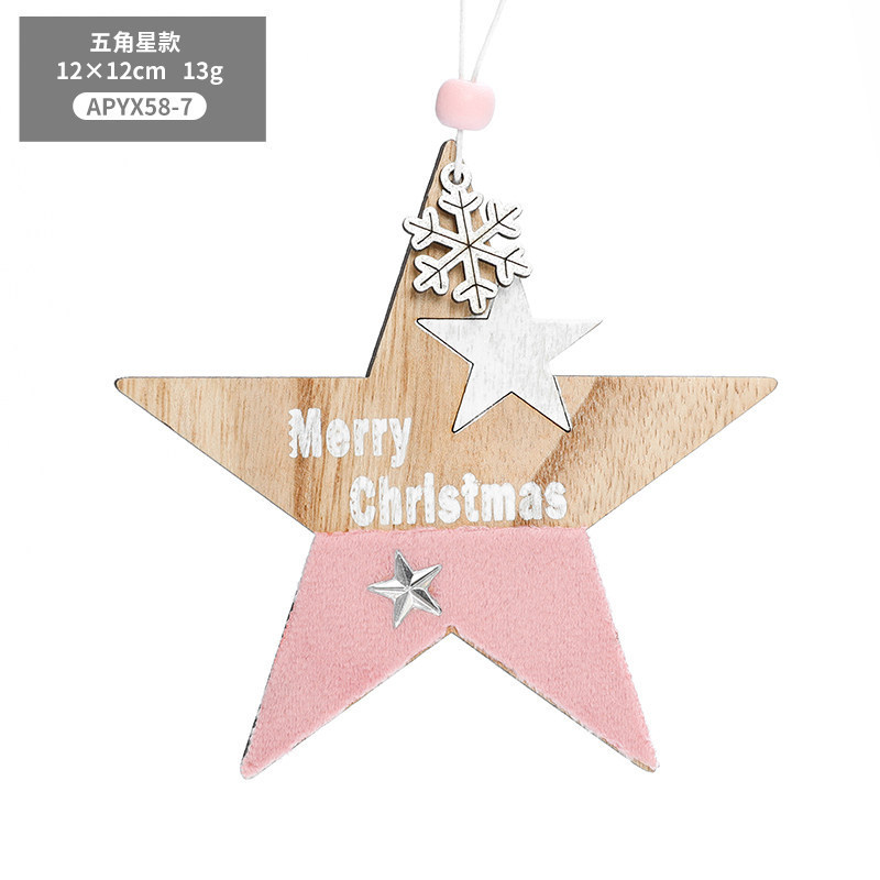 Colgante de estrella rosa/pc/13G