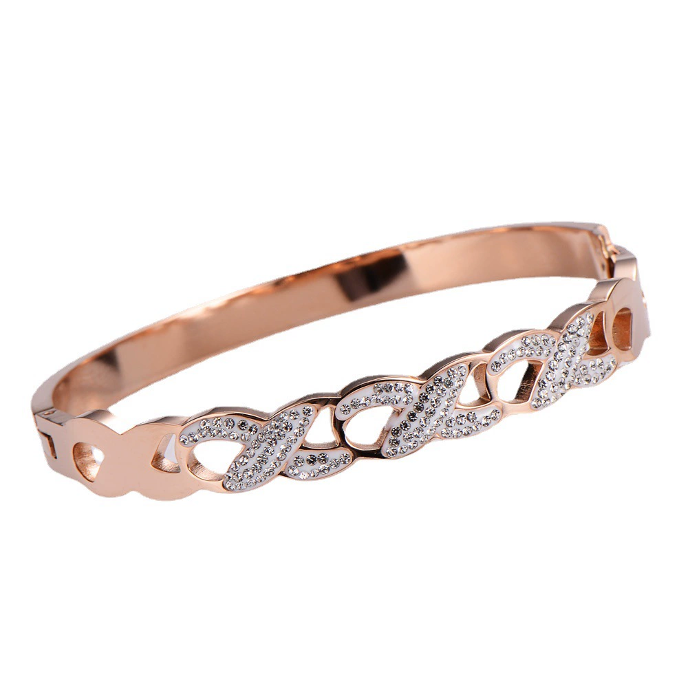 AML Brand small design fashionable women's bracelet stainless steel, Korean style, does not fade, internet celebrity