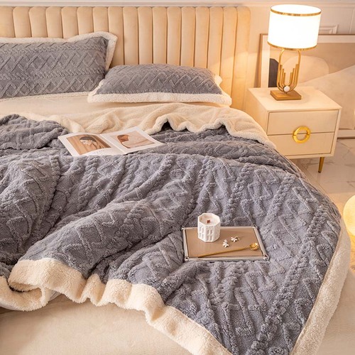 W1TR塔芙绒毯子午睡办公室沙发空调盖毯床上用夏季床单人羊羔绒小