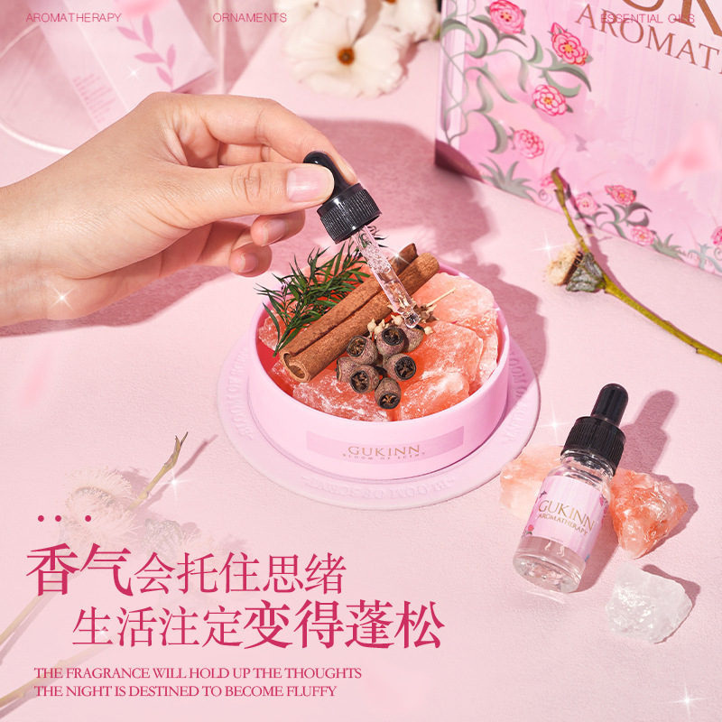 粉色香薰晶石干花香薰摆件礼盒高级感卧室香氛生日伴手礼新婚礼物|undefined