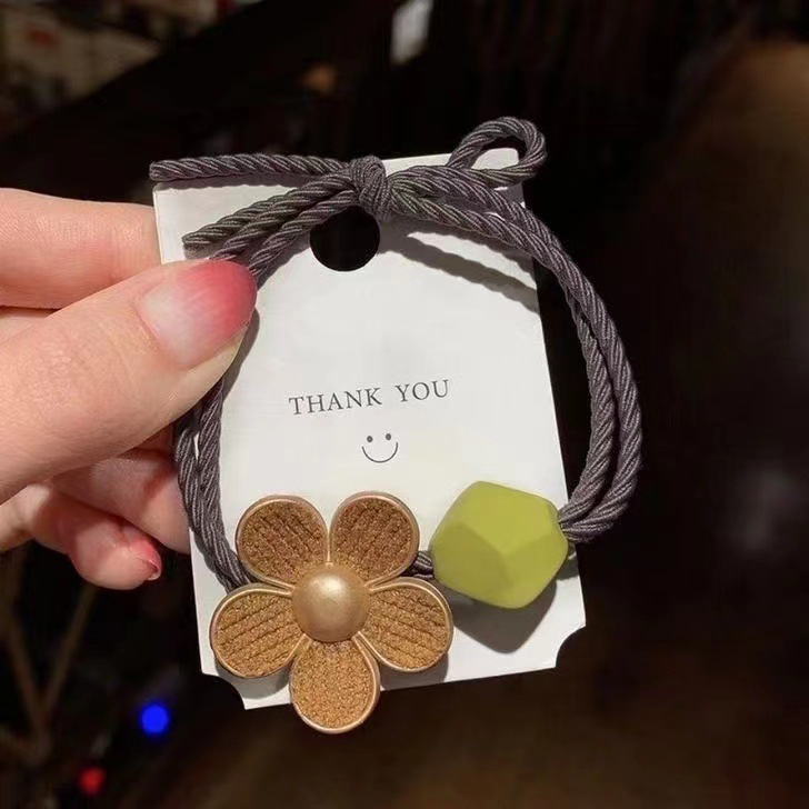 Elástico joyas de cabello de moda con frijoles frescos M anillo de cereza cuerda de cabello al por mayor de la banda de goma cabeza de 100 bolas de cabello rojo una variedad de alta elástica