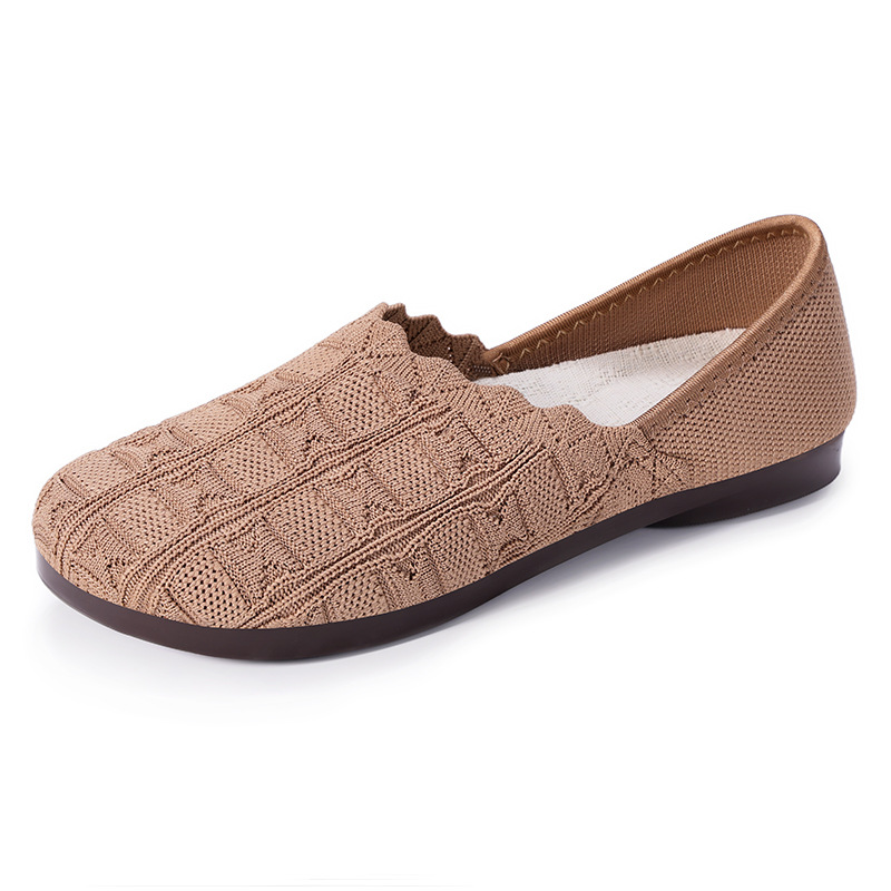 Zapatos de mujer verano nuevo estilo casual zapatos individuales envío transfronterizo suela suave sin pies cansados zapatos de mujer transpirables zapatos de madre de un pie