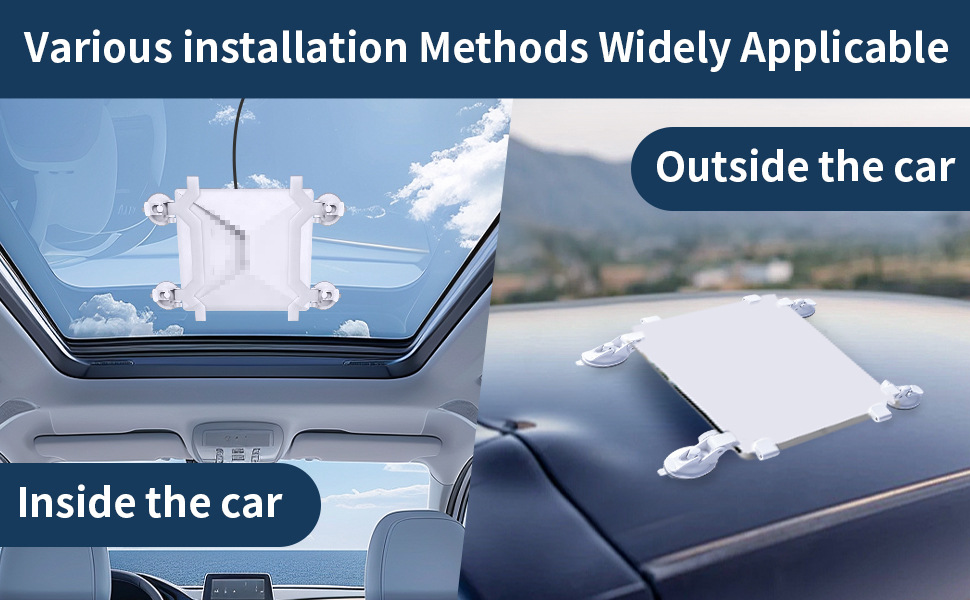 Cross-Border Exclusive Supply: Mini Car Suction Cup Holder, No-Drill Suction Cup Holder, Dual-Use Holder for Car Interior and Roof
