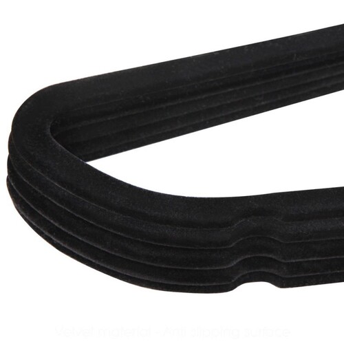 Factory wholesale ABS flocking anti-slip clothes hanger clothing store finishing seamless storage home clothes hanging magic clothes rack