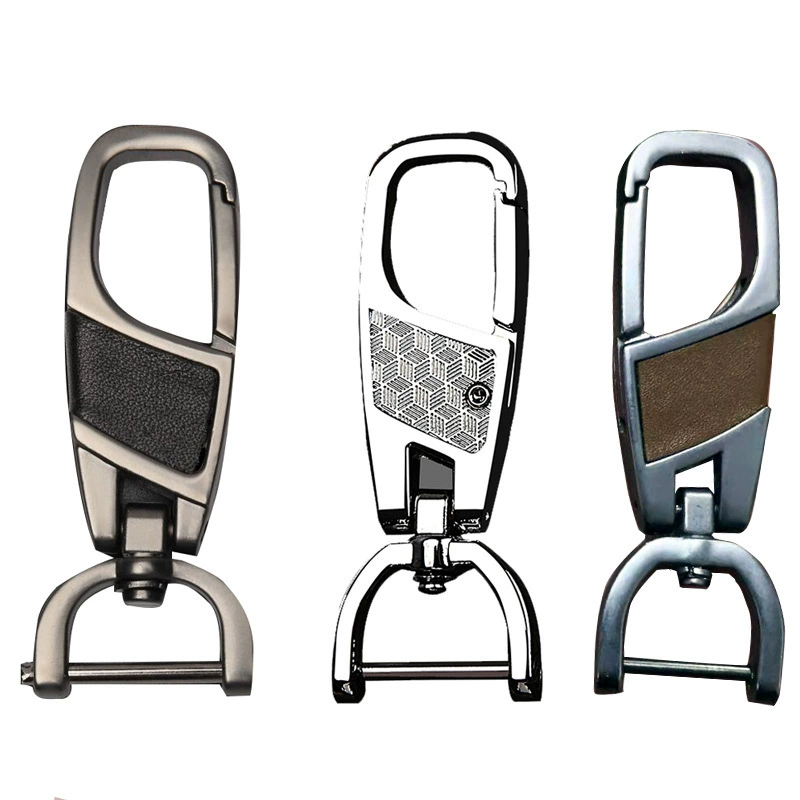 Цвет пистолета цинковый сплав брелок для ключей пульт дистанционного управления многоцветная кожаная серебряная застежка с винтовой стержень для ключей автомобиля