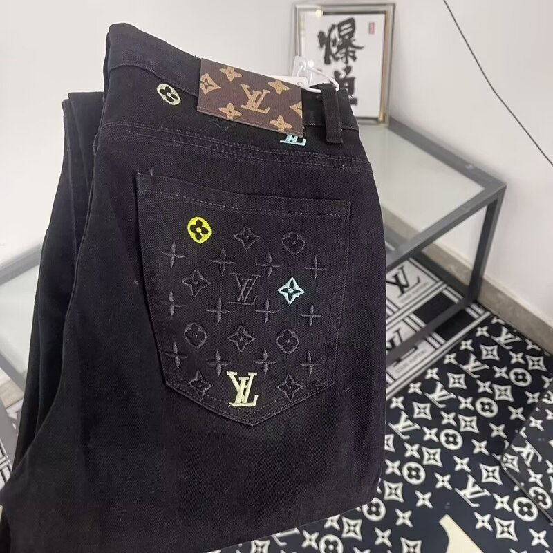 2025 Autumn/Winter High Street Retro Flared Jeans for Men, American Style Design, Slim Fit, Versatile Wide-Leg Pants