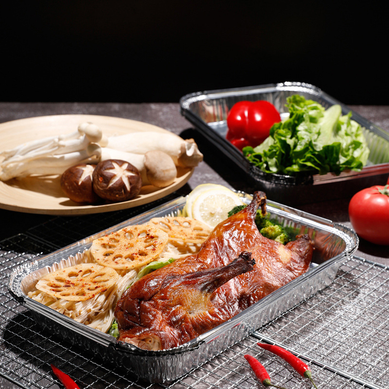 美麗雅多用鋁箔盤錫紙盤烤盤食物專用烘焙錫箔紙燒烤打包百貨批發