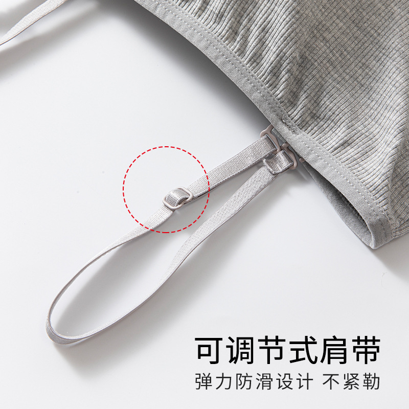 Sexy cuello fuera del ombligo expuesto correa de hombro ajustable película de presión tridimensional Copa cómodo no apretado belleza espalda femenina en stock