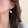 Small cute earrings, french style, 2023 collection, city style, light luxury style