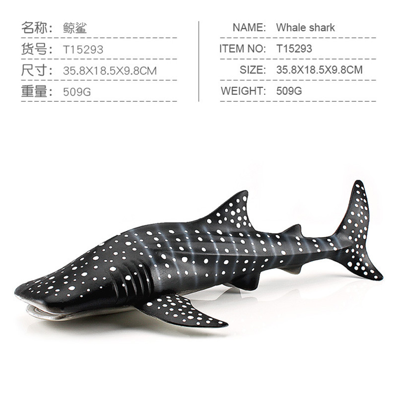 Exportación transfronteriza simulación cognitiva infantil animal marino ballena modelo submarino biológico estático tiburón decoración juguete
