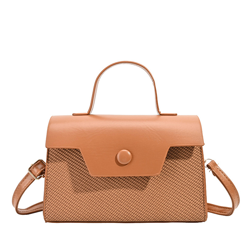 Bolso 2026 nuevo bolso cuadrado simple, bolso de hombro de mano de moda de mujer, bolso de cuero PU de alta calidad