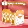 Retractable bookend-cute orange cat