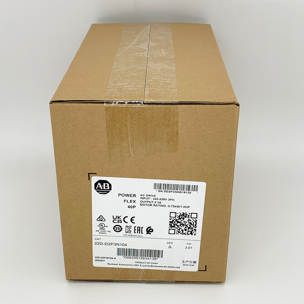 22D-D2P3N104罗克韦尔AB全新PowerFlex40P变频器22DD2P3N104