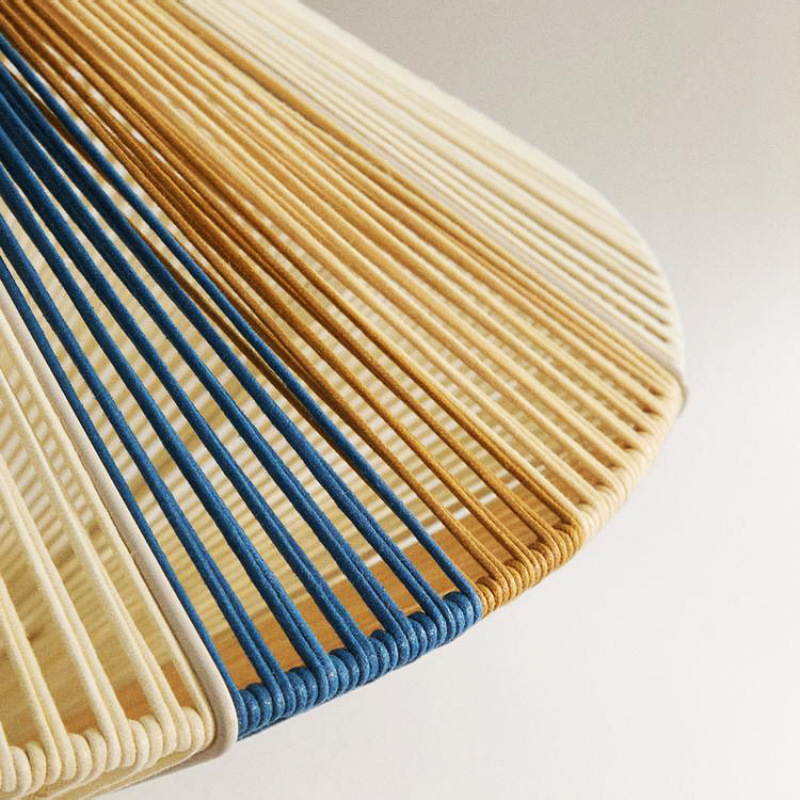 Transfronterizo nórdico creativo lámpara de casa restaurante bar de alojamiento de la personalidad lámpara trenzada retro sala de té lámparas decorativas