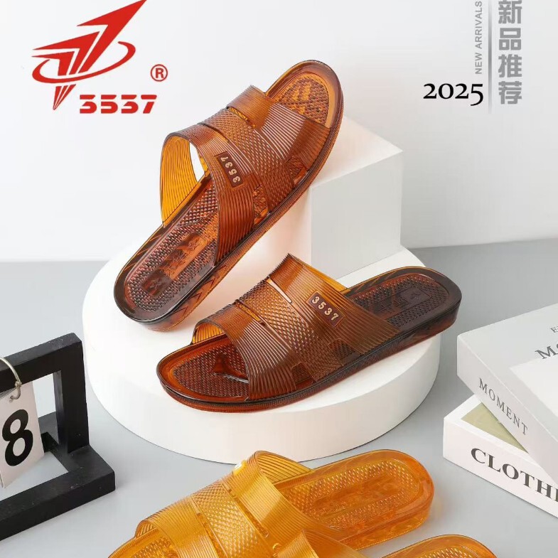 3537 Jihua Rubber Slippers Trendy Men's Soft Jelly Sandals Classic Wear-Resistant Slide Slippers 3537 Jihua Rubber Slippers Trendy Men's Soft Jelly Sandals Classic Wear-Resistant Slide Slippers