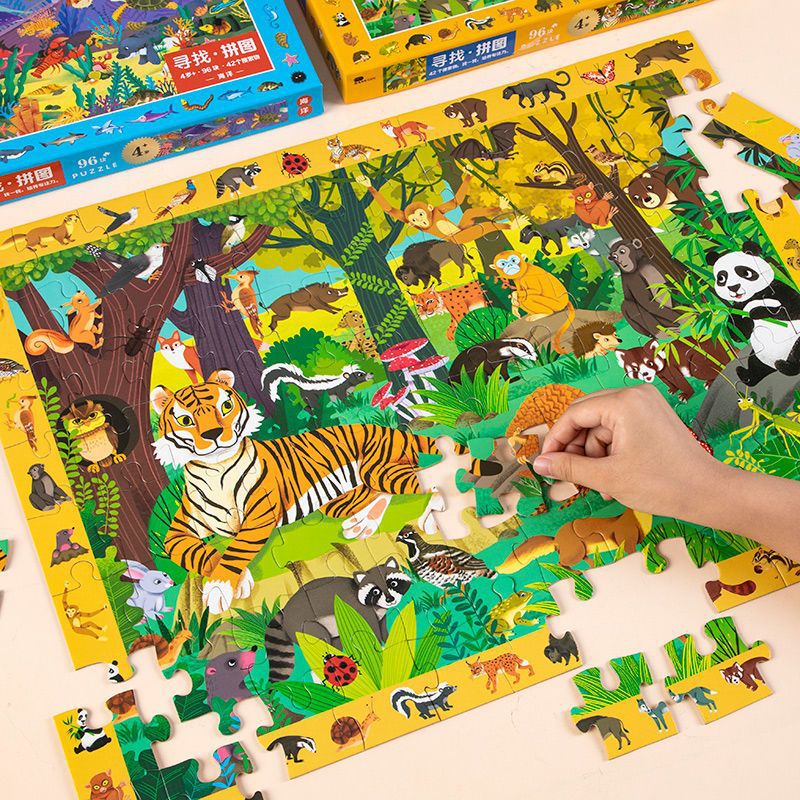 Children's Puzzles Develop Intelligence 5-6-8 Years Old Boys and Girls Toys Early Education Animal Puzzles Baby Puzzles
