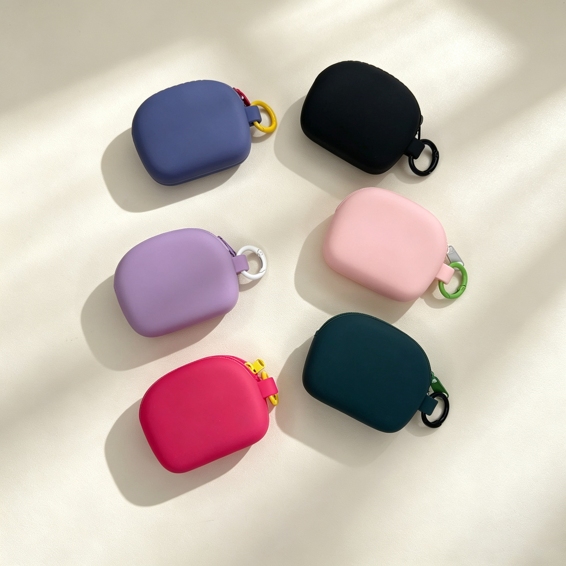 适用苹果Airpods1/2/3/4/Pro2/Pro3拉链蓝牙保护套耳机壳收纳袋