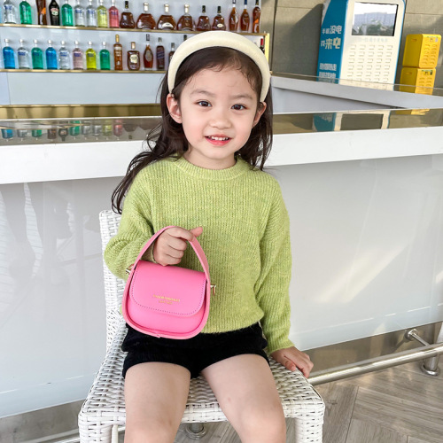 Children's Bags  New Girls Handbag Fashion Baby Mini Retro Crossbody Bag Little Princess Accessory Bag
