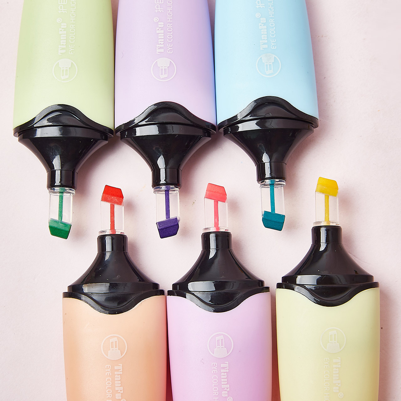 169 protección ocular resaltador de color 6 resaltador de color traje niños regalo estudiante diario pluma macaron resaltador de color