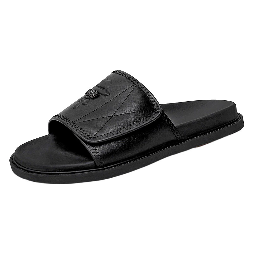 Тапочки легкие и экстравагантные 2025 новые спортивные толстые подошвы кожаные тапочки