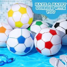 PVC充气玩具沙滩球世界杯装饰充气足球户外亲子玩具球可印刷logo