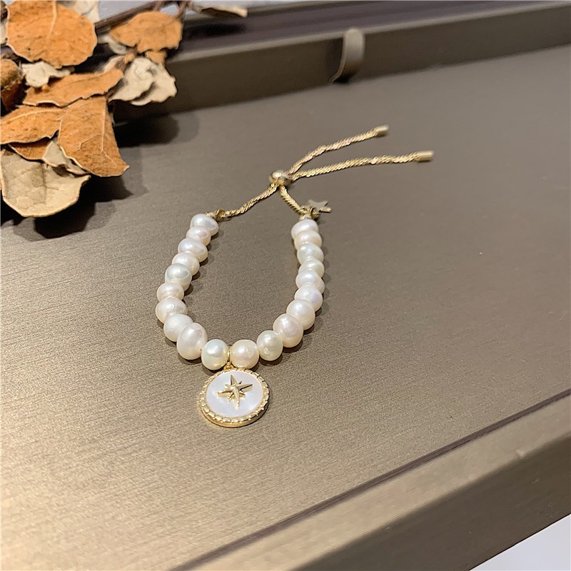 Casual Geometric Flower Artificial Pearl Alloy Beaded Rhinestone Bracelets