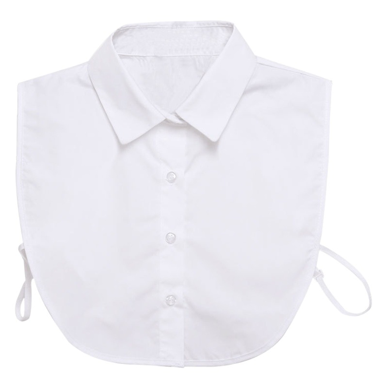 2023 nuevo cuello falso de algodón puro collar de muñeca blanca camisa de las mujeres collar falso verano profesional versátil otoño falso collar