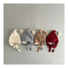 儿童韩版尖顶流苏针织护耳帽宝宝秋冬加厚加里保暖尖尖毛线帽