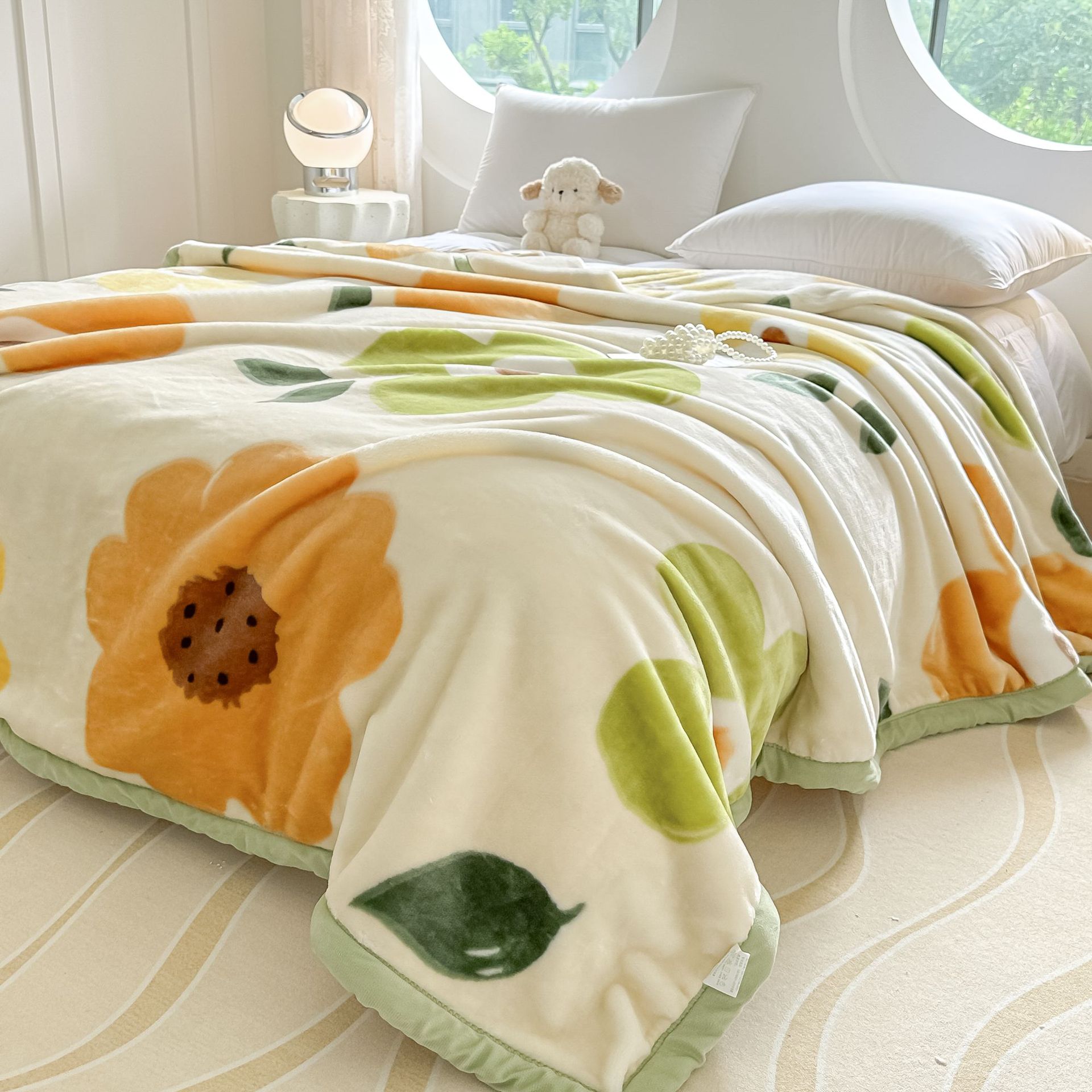 Mantras de doble capa de Lacher otoño y invierno hogar doble sofá cama mantas gruesas de oficina siesta mantas al por mayor