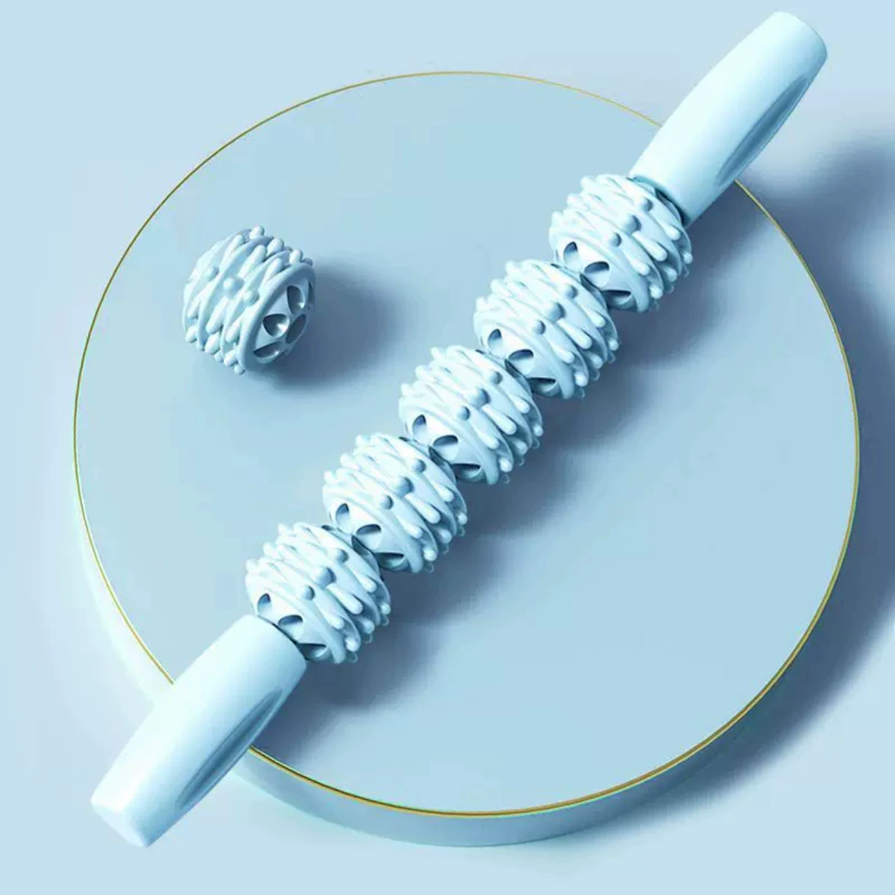 Массажный стержень ролик, fascia stick, Многошариковый 3/4/5/10 опций, 36,3 см для икр и ног